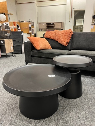 2 delige salontafelset Los Angeles, zwart